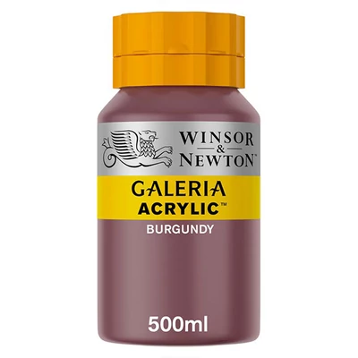 Winsor&amp;amp;Newton Galeria akrilfesték, 500 ml - 075, burgundy