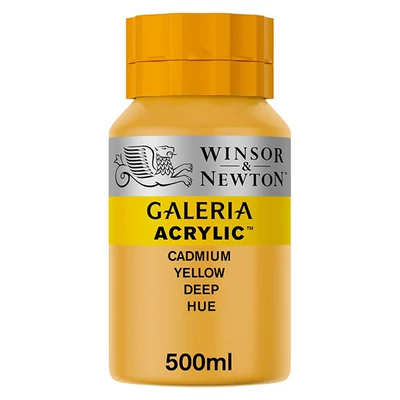 Winsor&amp;Newton Galeria akrilfesték, 500 ml - 115, cadmium yellow deep hue