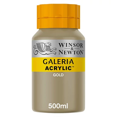 Winsor&amp;Newton Galeria akrilfesték, 500 ml - 283, gold