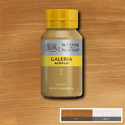 Winsor&amp;Newton Galeria akrilfesték, 500 ml - 283, gold