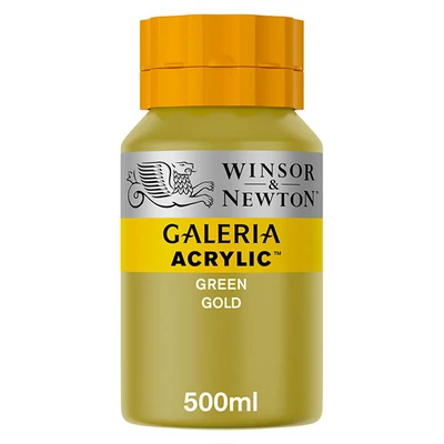Winsor&amp;Newton Galeria akrilfesték, 500 ml - 294, green gold