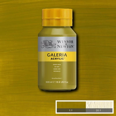 Winsor&amp;Newton Galeria akrilfesték, 500 ml - 294, green gold