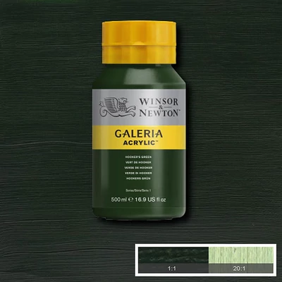 Winsor&Newton Galeria akrilfesték, 500 ml - 311, hooker's green