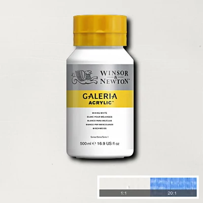 Winsor&amp;Newton Galeria akrilfesték, 500 ml - 415, mixing white
