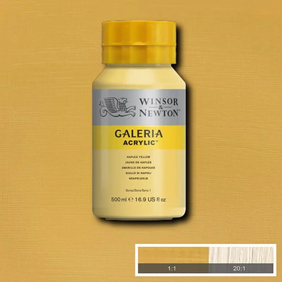 Winsor&amp;Newton Galeria akrilfesték, 500 ml - 422, naples yellow