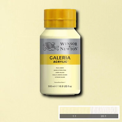 Winsor&amp;amp;Newton Galeria akrilfesték, 500 ml - 434, pale lemon