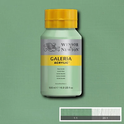 Winsor&amp;amp;Newton Galeria akrilfesték, 500 ml - 435, pale olive