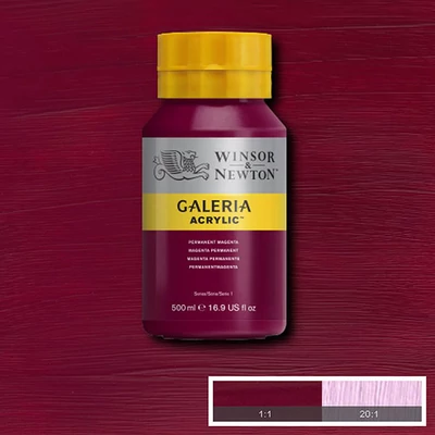 Winsor&amp;Newton Galeria akrilfesték, 500 ml - 488, permanent magenta