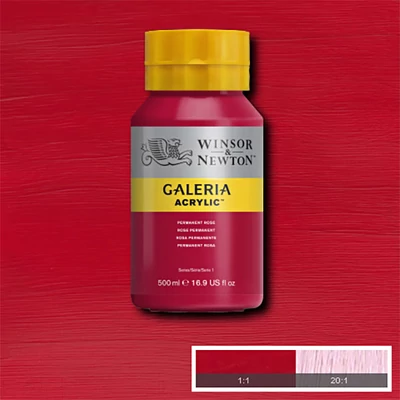 Winsor&amp;Newton Galeria akrilfesték, 500 ml - 502, permanent rose