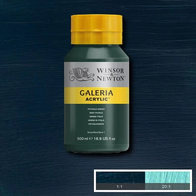 Winsor&amp;Newton Galeria akrilfesték, 500 ml - 522, phthalo green