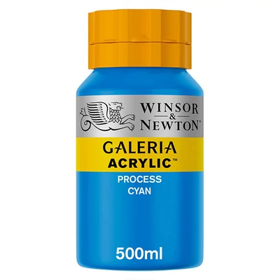 Winsor&amp;Newton Galeria akrilfesték, 500 ml - 533, process cyan