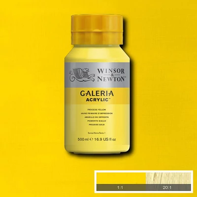 Winsor&amp;Newton Galeria akrilfesték, 500 ml - 527, process yellow