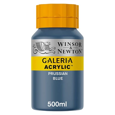 Winsor&amp;amp;Newton Galeria akrilfesték, 500 ml - 541, prussian blue hue