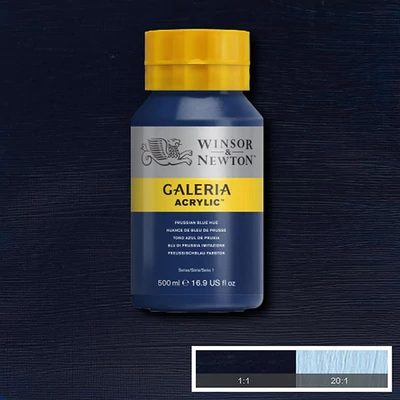 Winsor&amp;Newton Galeria akrilfesték, 500 ml - 541, prussian blue hue