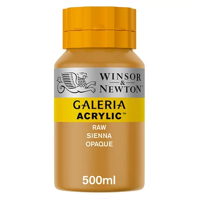 Winsor&amp;Newton Galeria akrilfesték, 500 ml - 553, raw sienna opaque