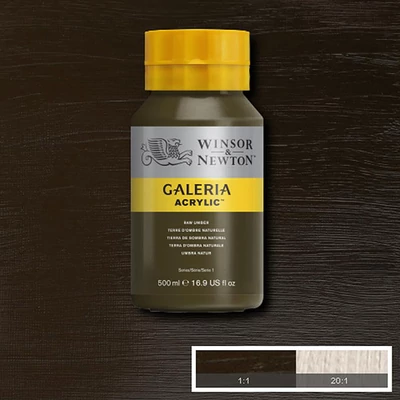 Winsor&amp;Newton Galeria akrilfesték, 500 ml - 554, raw umber