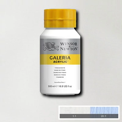 Winsor&amp;amp;Newton Galeria akrilfesték, 500 ml - 644, titanium white