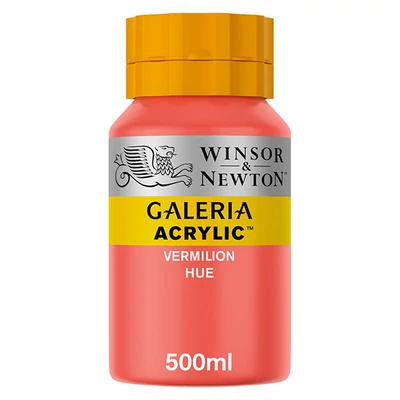 Winsor&amp;amp;Newton Galeria akrilfesték, 500 ml - 682, vermillion hue