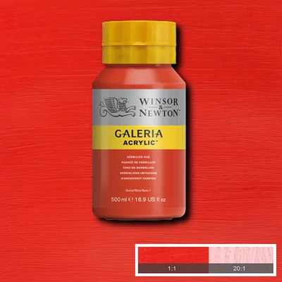 Winsor&amp;Newton Galeria akrilfesték, 500 ml - 682, vermillion hue