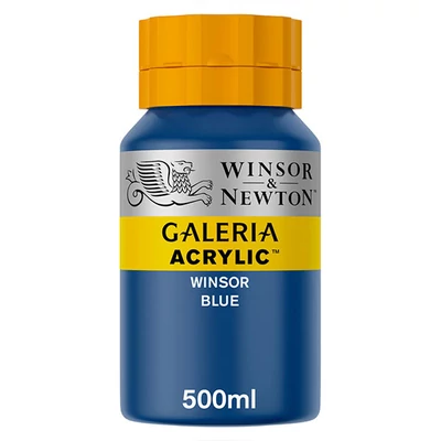 Winsor&amp;amp;Newton Galeria akrilfesték, 500 ml - 706, winsor blue