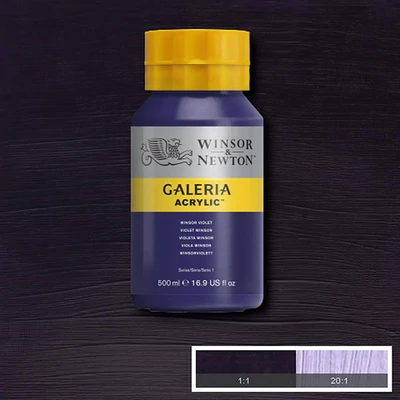 Winsor&amp;Newton Galeria akrilfesték, 500 ml - 728, winsor violet