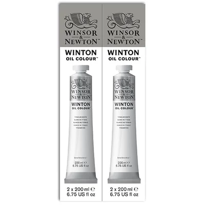 Winsor&amp;Newton Winton olajfesték csomag, 2x200 ml, titanium white
