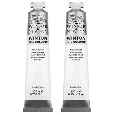 Winsor&Newton Winton olajfesték csomag, 2x200 ml, titanium white