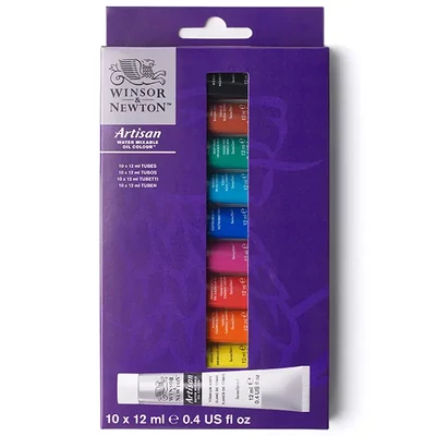Winsor&amp;Newton Artisan vizes olajfesték készlet - 10x12 ml