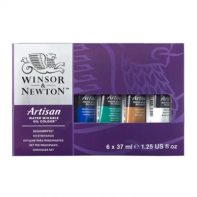 Winsor&amp;Newton Artisan vizes olajfesték készlet - 6x37 ml, Beginners set