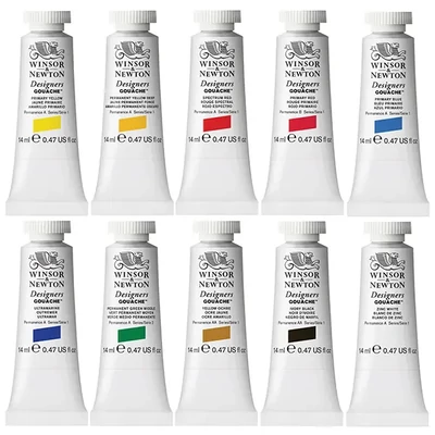 Winsor&amp;Newton Designers gouache festék készlet - 10x14 ml