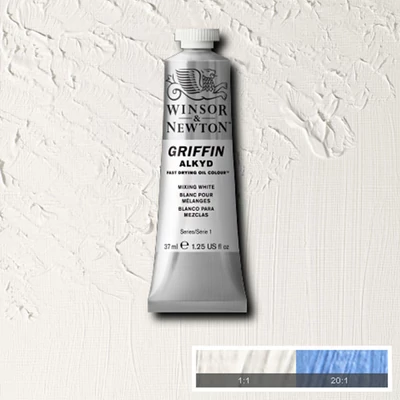 Winsor&amp;amp;Newton Griffin alkyd olajfesték, 37 ml - 415, mixing white