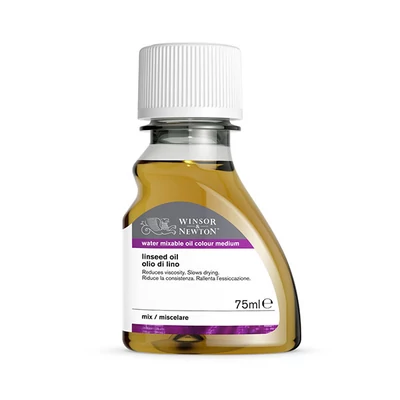 Winsor&amp;Newton lenolaj, száradást lassító vizes olajfestékhez - 75 ml