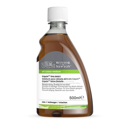 Winsor&amp;Newton Liquin fine detail, száradást gyorsító médium olajfestékhez - 500 ml