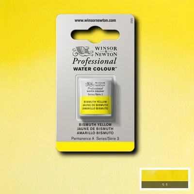 Winsor&amp;Newton Professional akvarellfesték, 1/2 szilkés - 025, bismuth yellow
