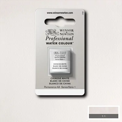 Winsor&amp;Newton Professional akvarellfesték, 1/2 szilkés - 150, chinese white