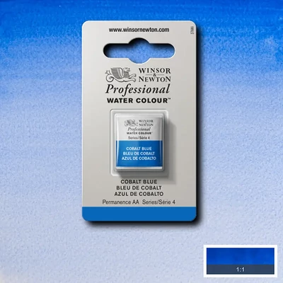 Winsor&amp;Newton Professional akvarellfesték, 1/2 szilkés - 178, cobalt blue