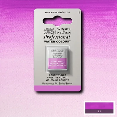 Winsor&amp;Newton Professional akvarellfesték, 1/2 szilkés - 192, cobalt violet