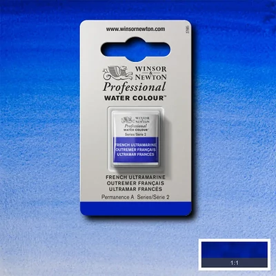Winsor&amp;Newton Professional akvarellfesték, 1/2 szilkés - 263, French ultramarine
