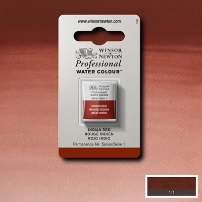 Winsor&amp;Newton Professional akvarellfesték, 1/2 szilkés - 317, Indian red