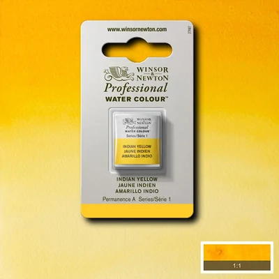 Winsor&amp;Newton Professional akvarellfesték, 1/2 szilkés - 319, Indian yellow