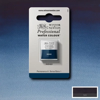 Winsor&amp;amp;Newton Professional akvarellfesték, 1/2 szilkés - 322, indigo