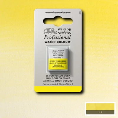 Winsor&amp;Newton Professional akvarellfesték, 1/2 szilkés - 348, lemon yellow deep