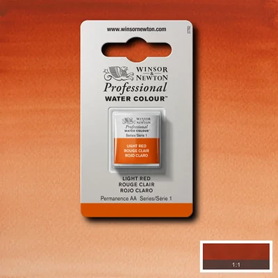 Winsor&amp;Newton Professional akvarellfesték, 1/2 szilkés - 362, light red