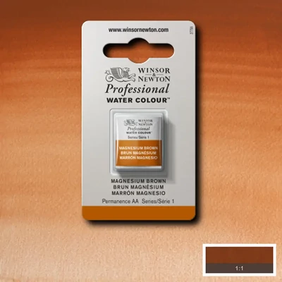 Winsor&amp;Newton Professional akvarellfesték, 1/2 szilkés - 381, magnesium brown