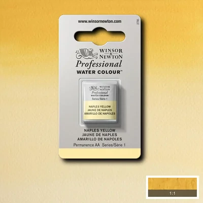 Winsor&amp;Newton Professional akvarellfesték, 1/2 szilkés - 422, Naples yellow