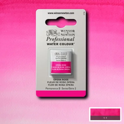 Winsor&amp;Newton Professional akvarellfesték, 1/2 szilkés - 448, opera rose