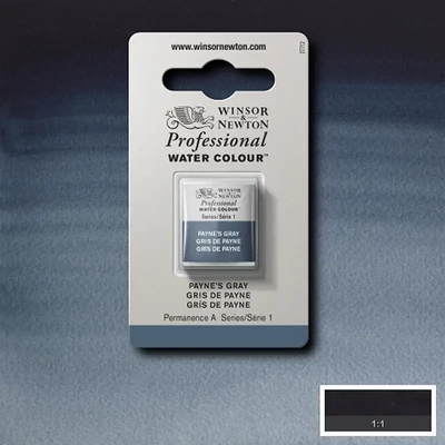 Winsor&amp;Newton Professional akvarellfesték, 1/2 szilkés - 465, Payne's gray