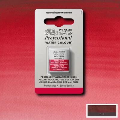 Winsor&amp;Newton Professional akvarellfesték, 1/2 szilkés - 466, permanent alizarin crimson