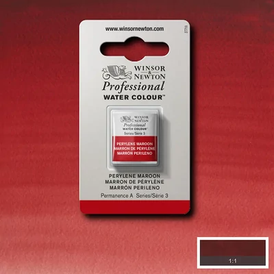 Winsor&amp;Newton Professional akvarellfesték, 1/2 szilkés - 507, perylene maroon