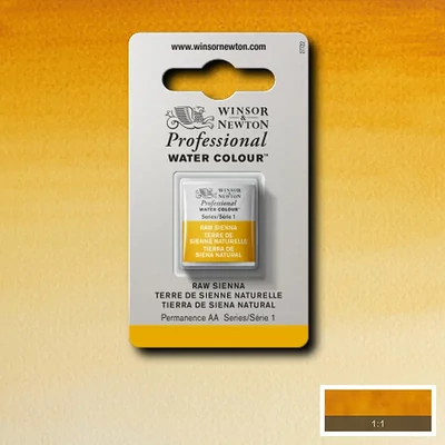 Winsor&amp;Newton Professional akvarellfesték, 1/2 szilkés - 552, raw sienna